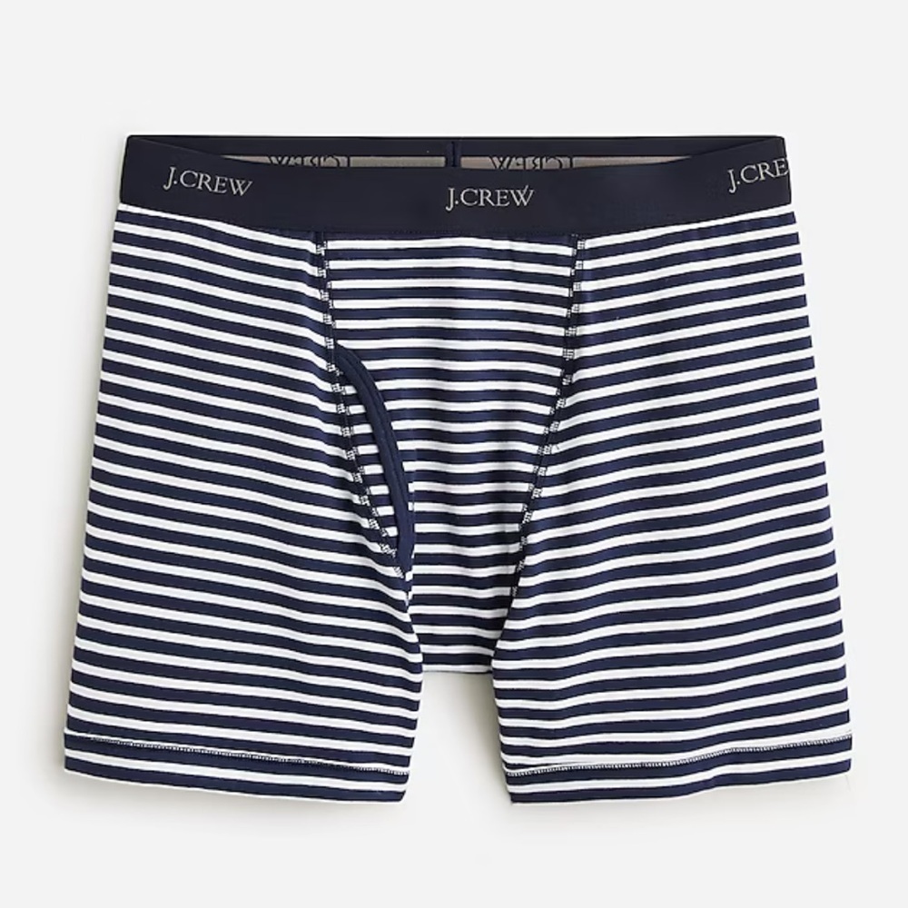 J crew Stretch 4" boxer briefs in stripe Brennan stripe